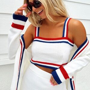 Show Me Your Mumu Below Deck Tank USA Stripe Knit